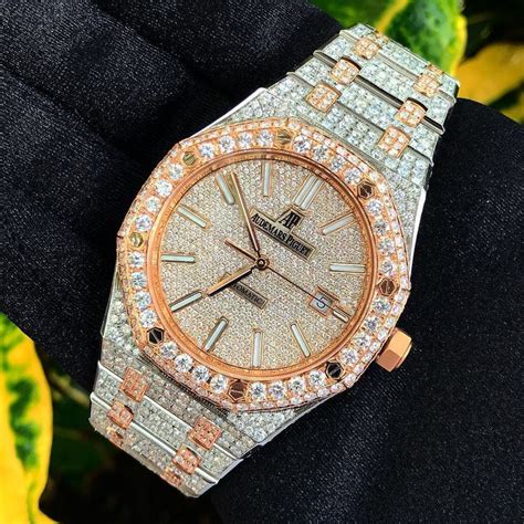 rose gold audemars piguet bust down|bust down watch real diamond.